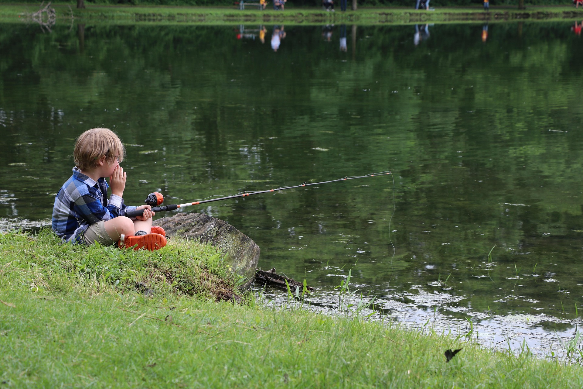 Pesca de portiva campamento multiaventura Burgos